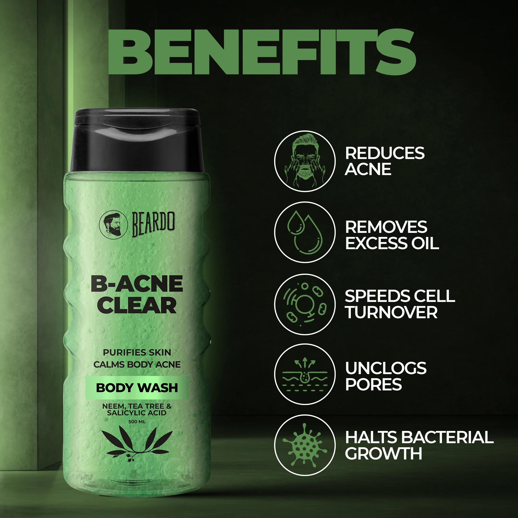 Body-Acne Clear Body Wash (500ml) - Image 6