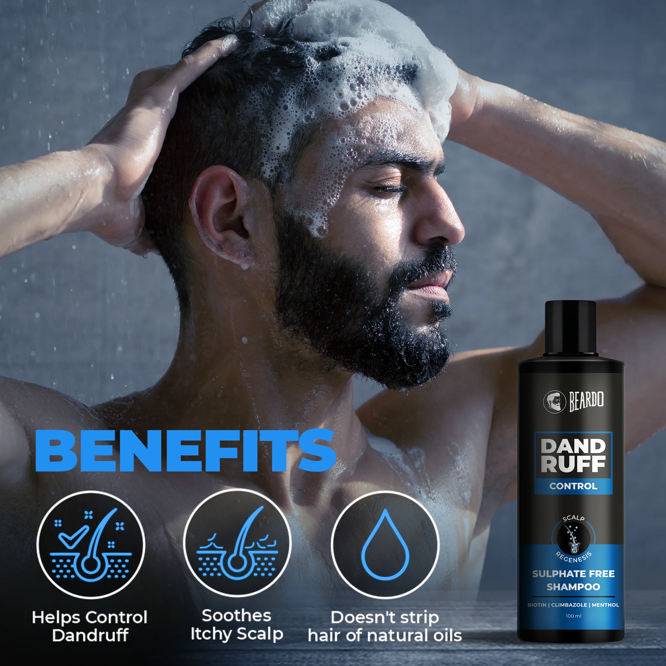 Dandruff Control Sulphate Free Shampoo (100ml) - Image 3