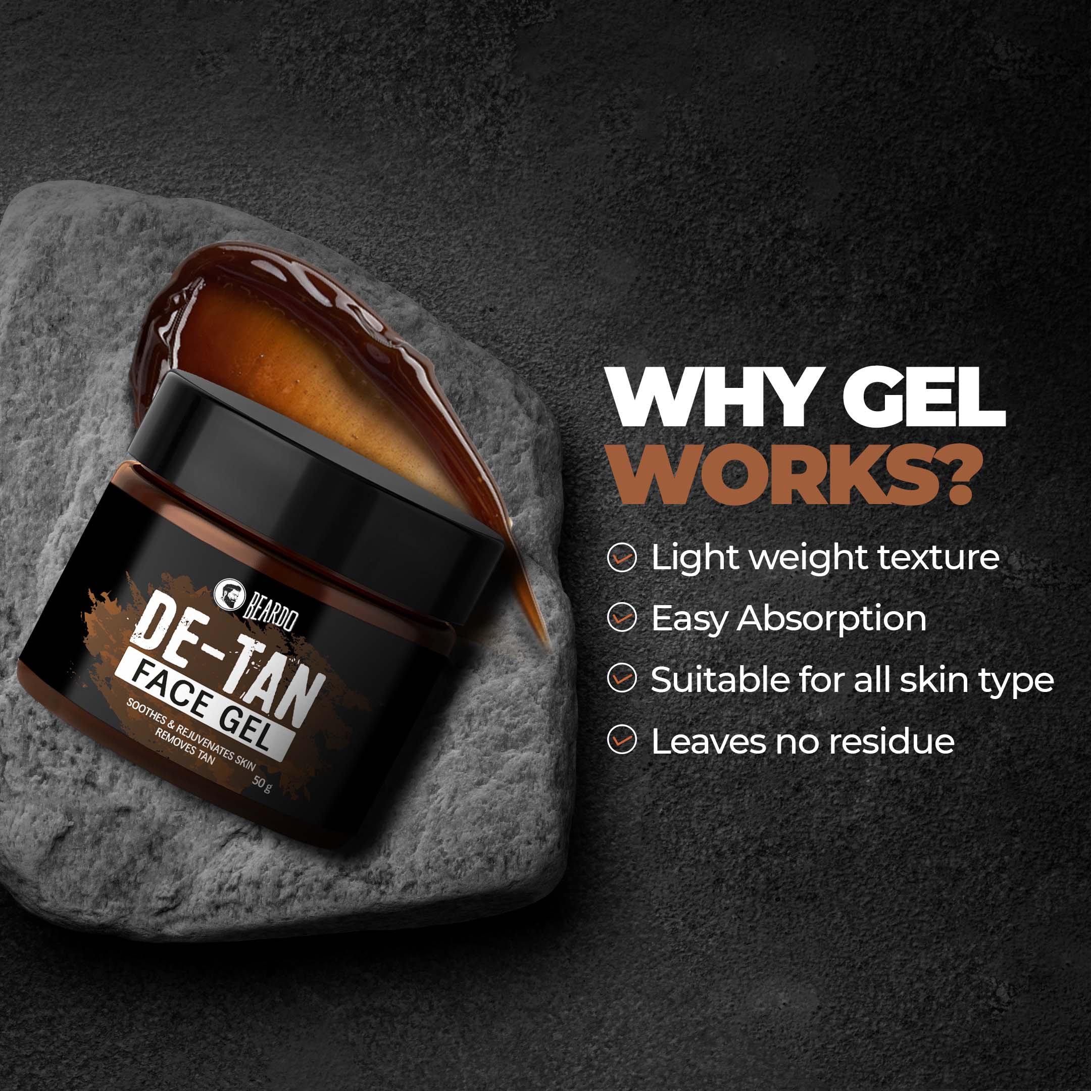 De-Tan Face Gel for Men - Image 4