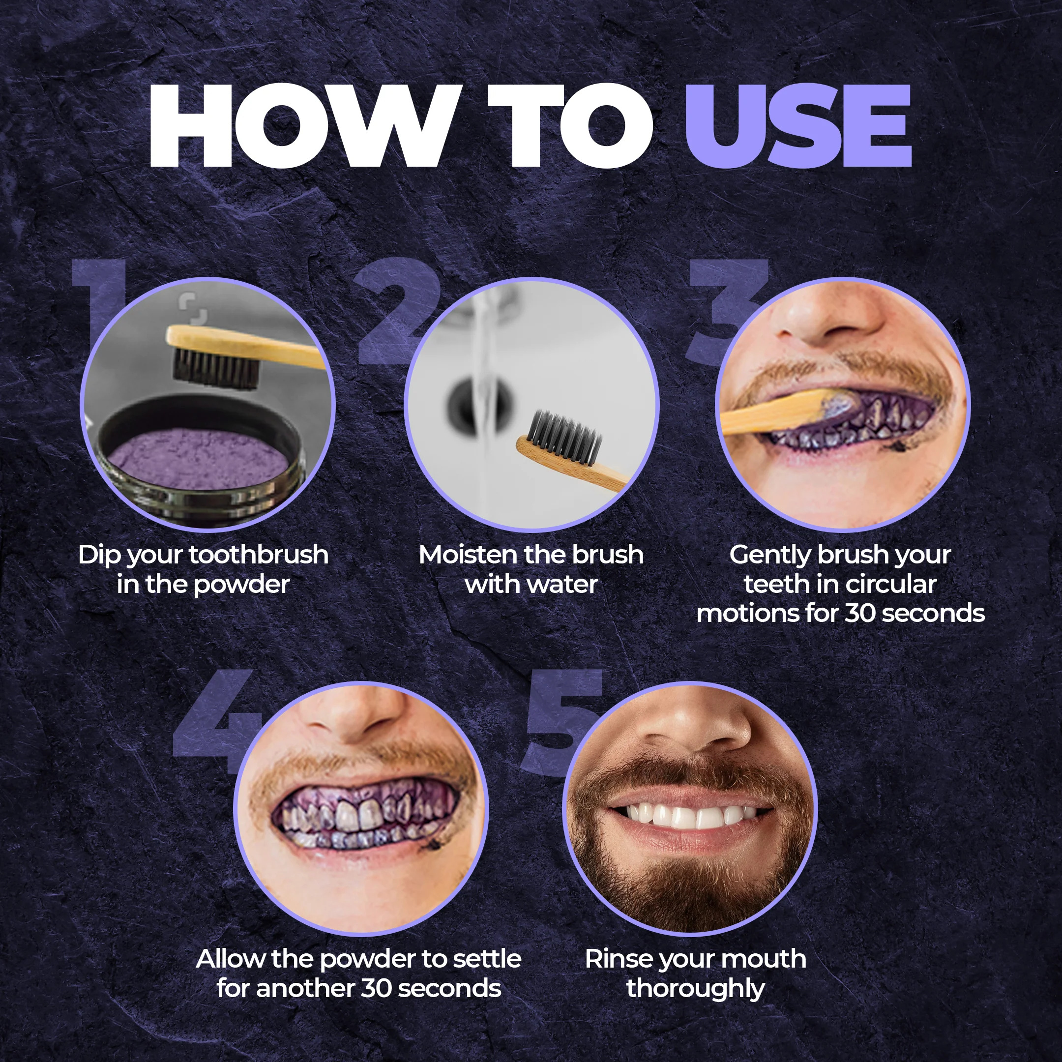 Purple X Teeth Whitening Powder (50g) - Image 3