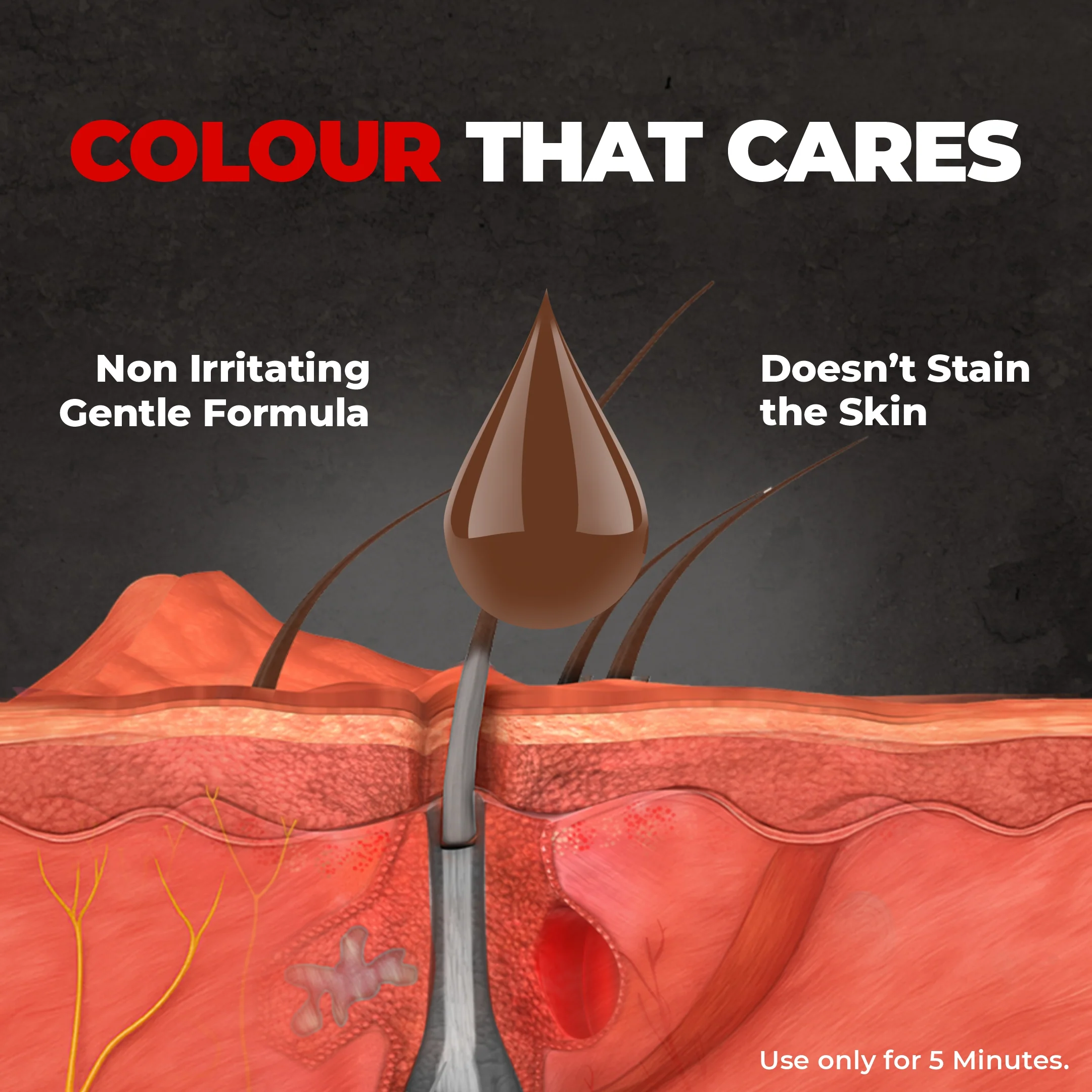 Shampoo Color for Hair and Beard (Dark Brown) - Image 6