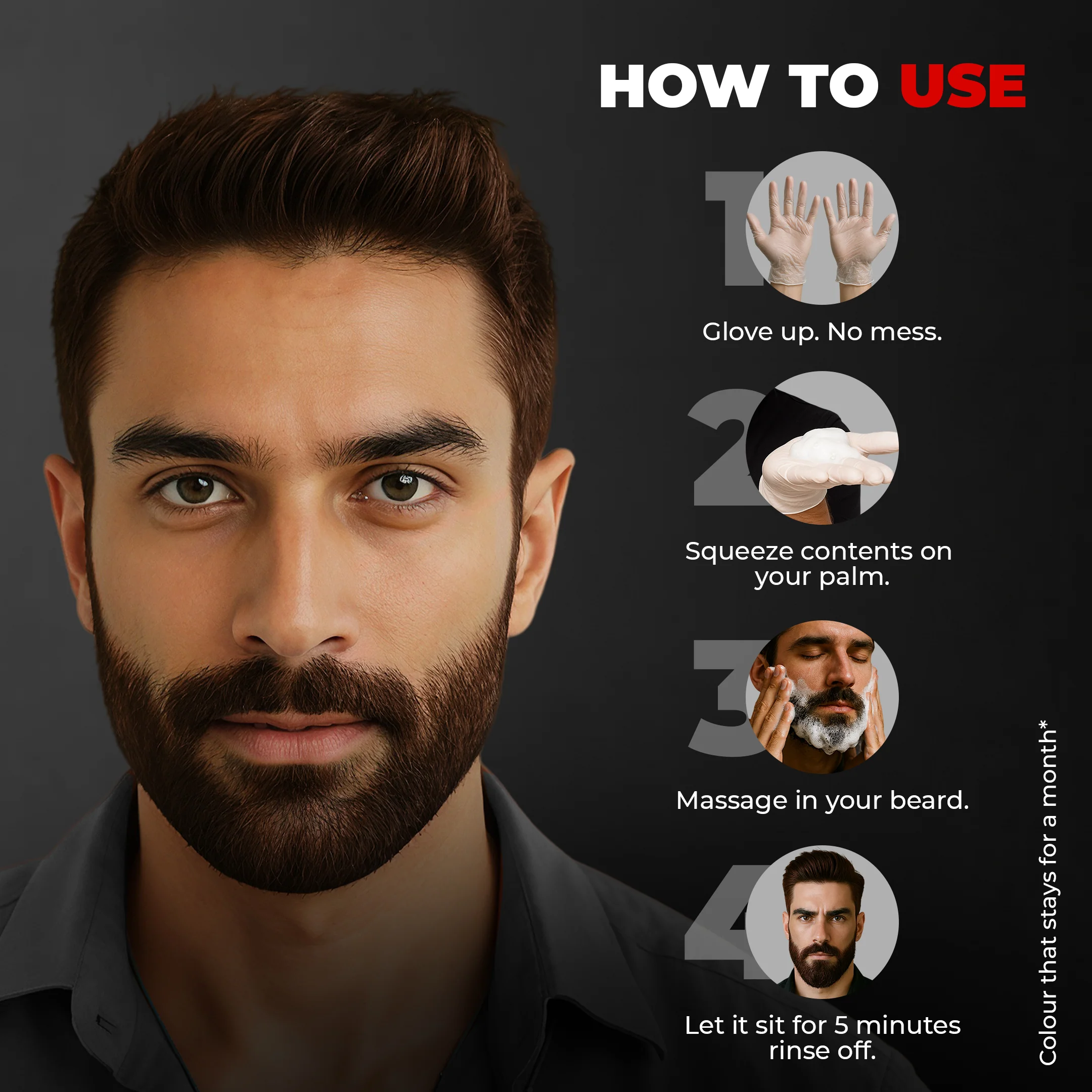 Shampoo Color for Hair and Beard (Dark Brown) - Image 8