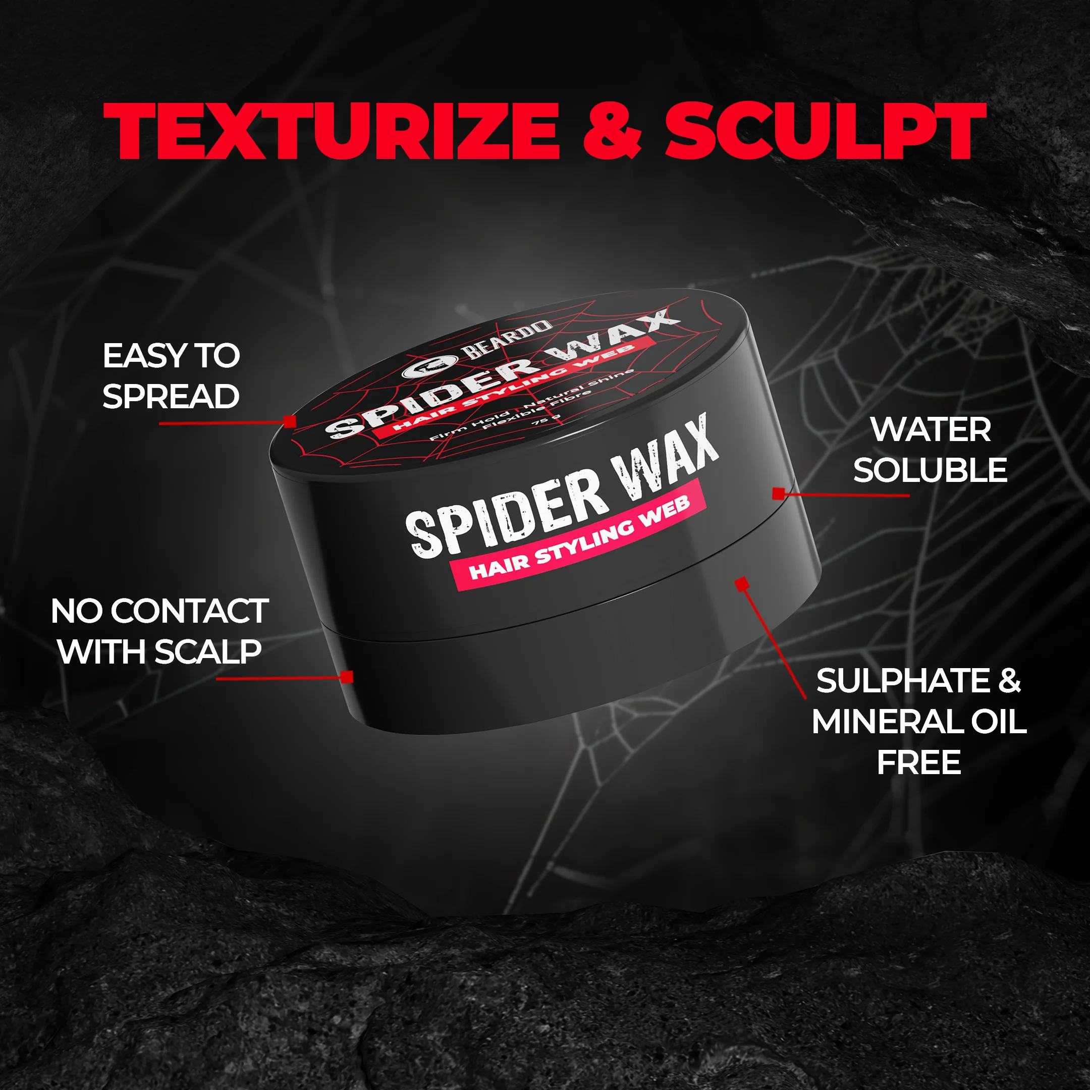 Spider Wax Hair Styling Web (75g) - Image 4