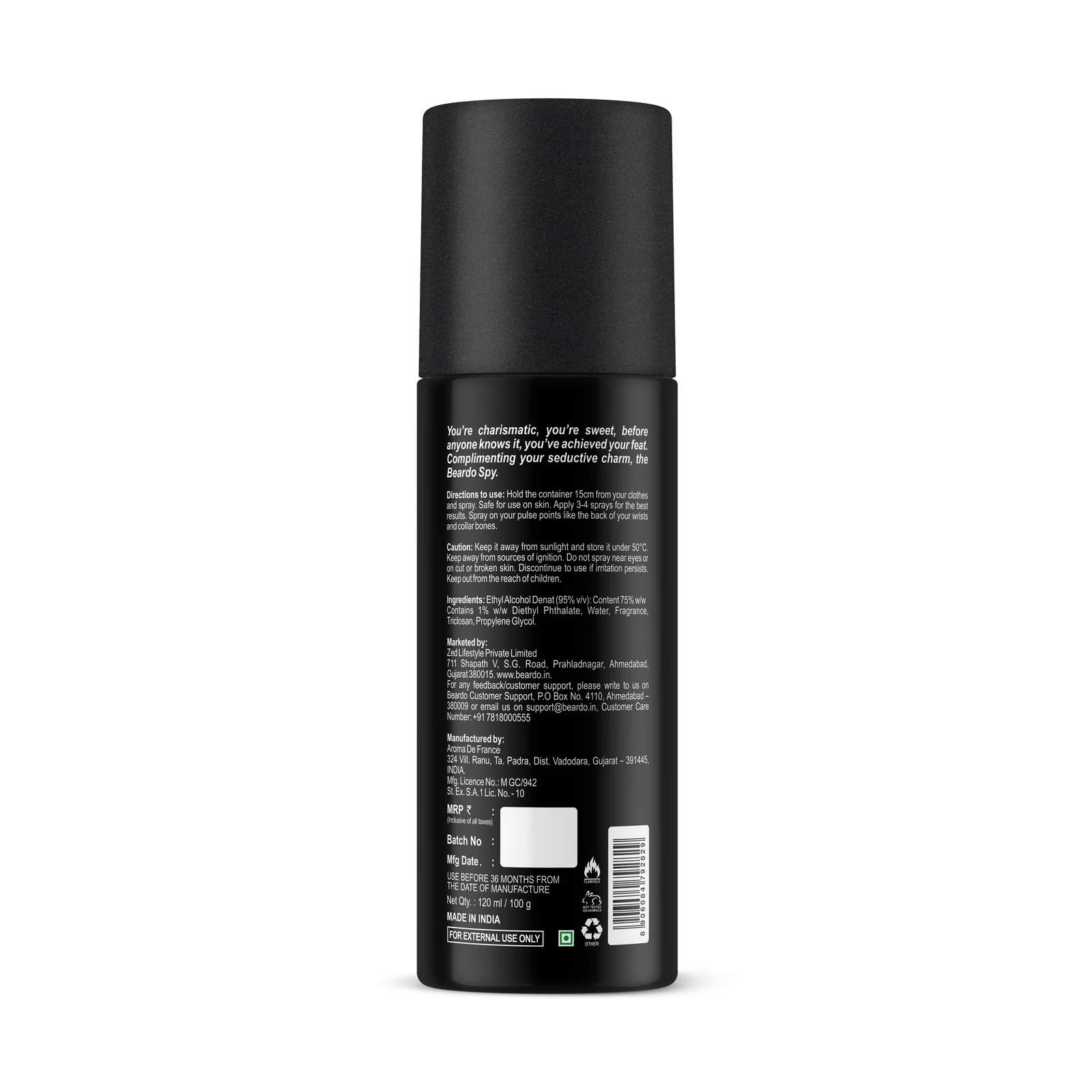 SPY Perfume Body Spray (120ml) - Image 8