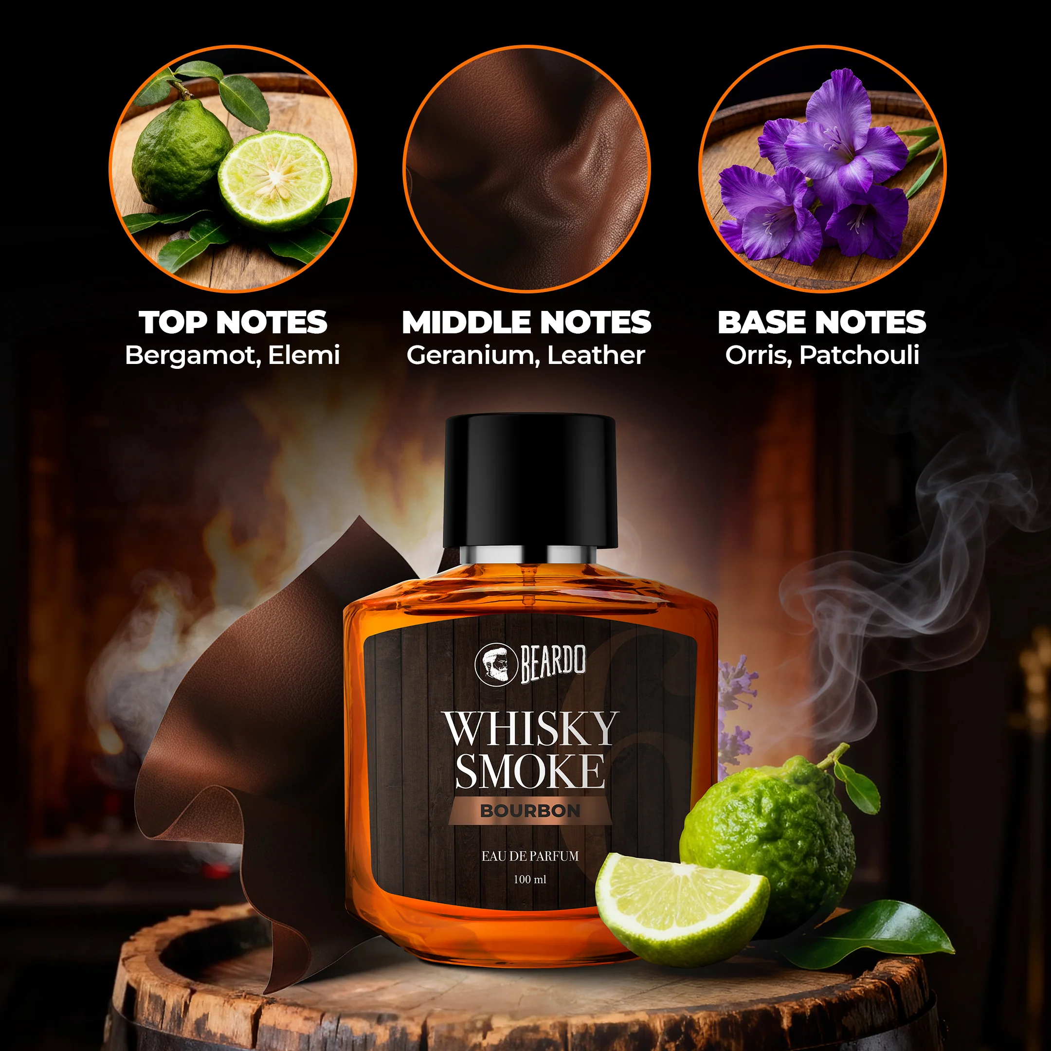 Whisky Smoke Bourbon Perfume EDP (100ml) - Image 4