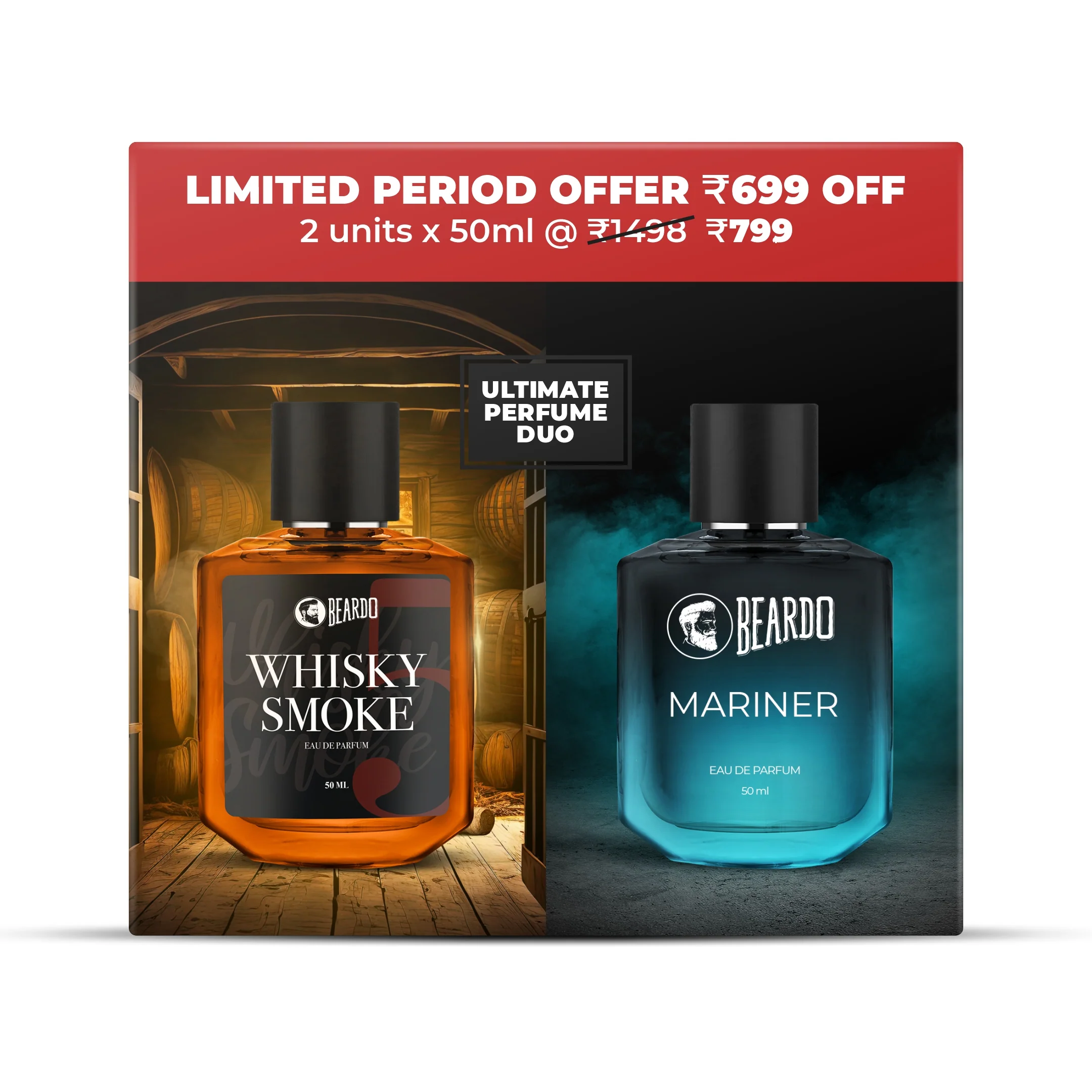 Whisky Smoke EDP 50ml and Mariner EDP 50ml Combo