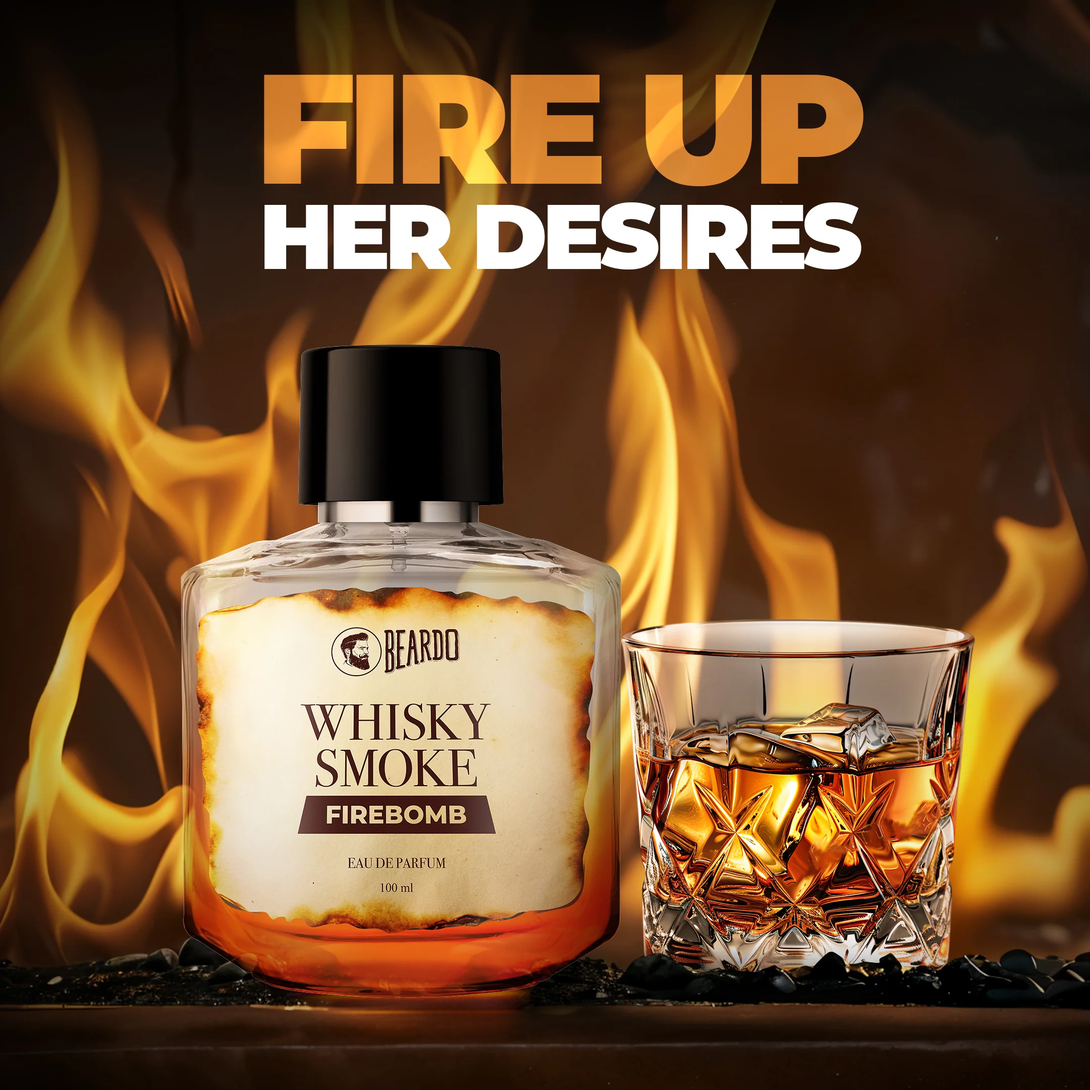 Whisky Smoke Firebomb Perfume EDP (100ml) - Image 4