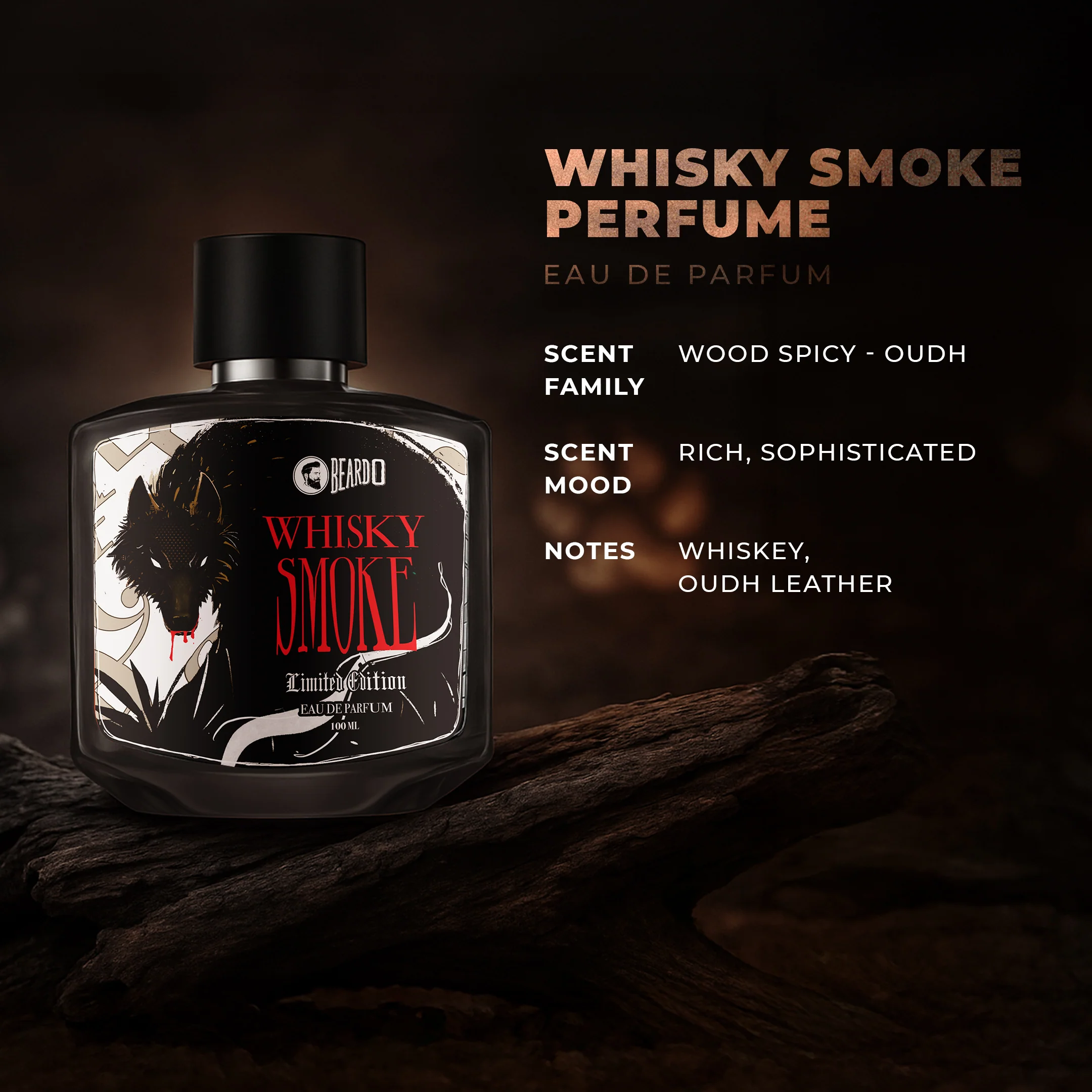Whisky Smoke Limited Edition Perfume EDP (100ml) - Image 4