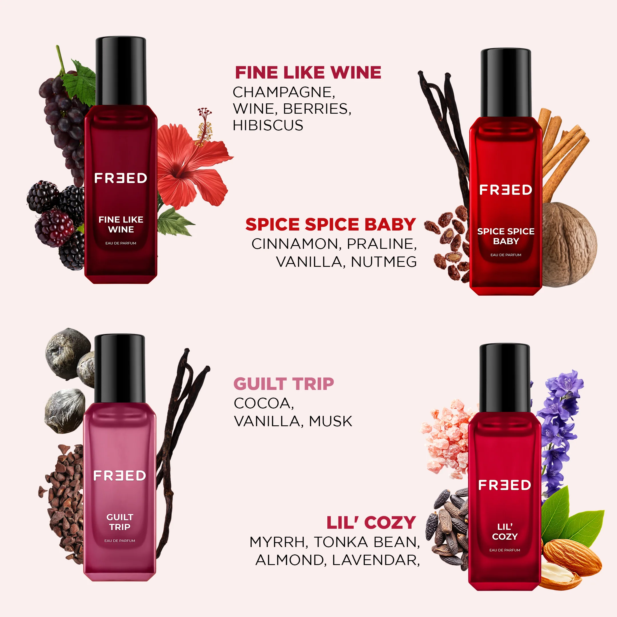Freed No Strings Attached Perfume Giftset (20ml X 4) - Image 6